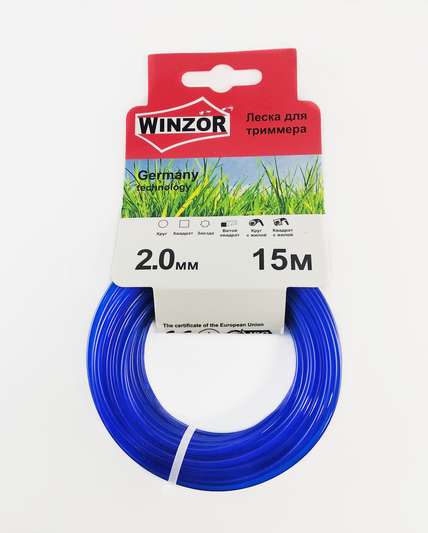 Триммерный корд Winzor, сечение круг, размер 2,4×15