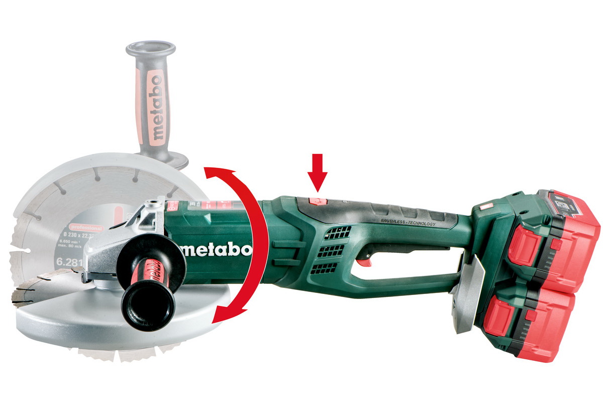 Углошлифмашина аккумуляторная Metabo WPB 36-18 LTX BL 230