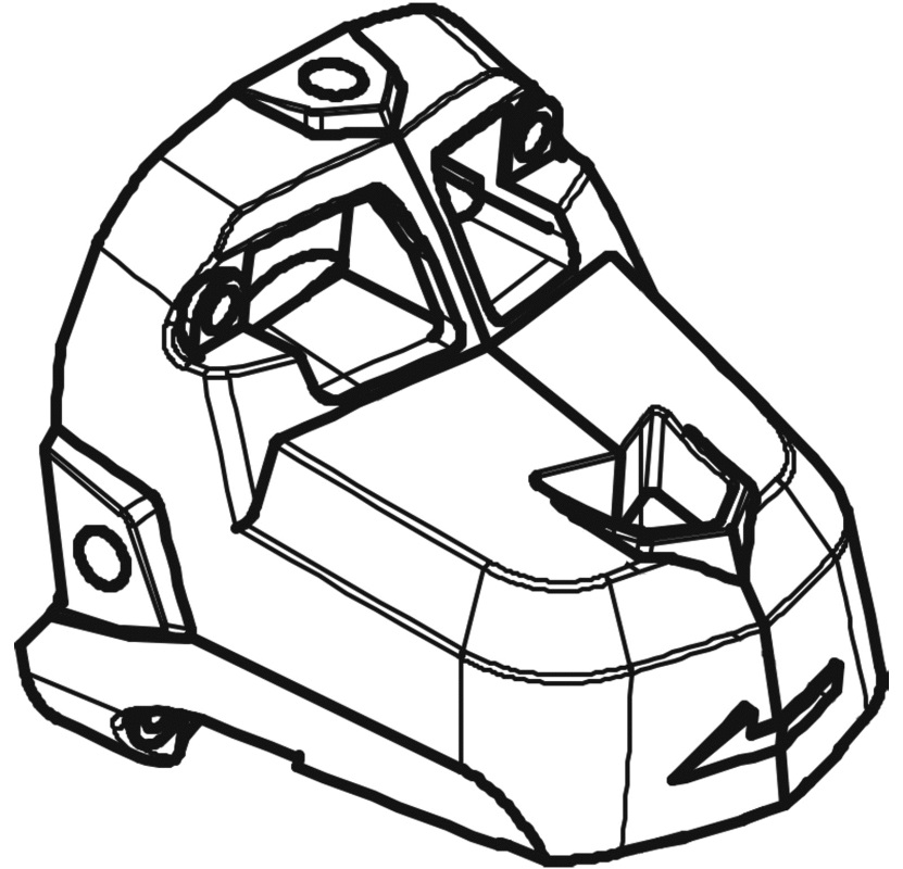 Корпус редуктора / Угловая шлифовальная машина WWS-1050