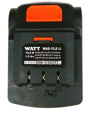 Аккумулятор WATT, 10.8V, 1.5 Ач, Li-Ion