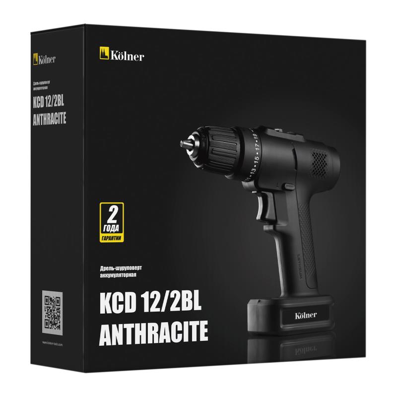 Шуруповерт Kolner KCD 12/2BL (Anthracite) (кн12-2блч)