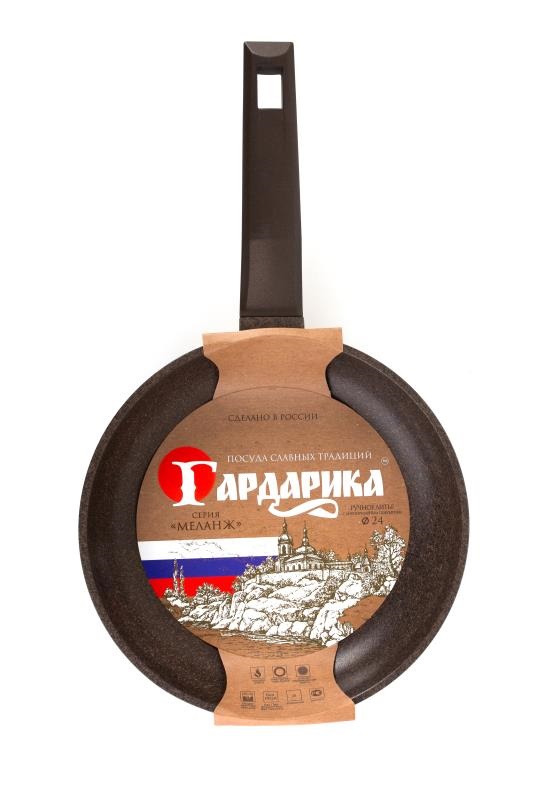 Сковорода с антипригарным покрытием и ручкой soft-touch серии "МЕЛАНЖ" д.26