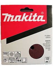 Шлифлист 125 мм, круг, К100, 10 шт, Makita