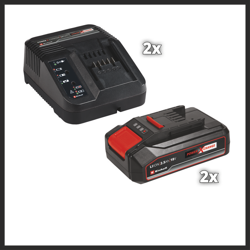 Газонокосилка аккумуляторная Einhell GE-CM 36/33 Li (2×2,5Ah)
