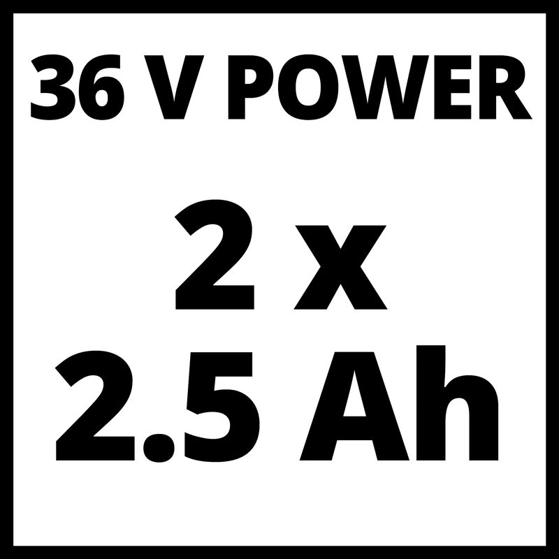 Газонокосилка аккумуляторная Einhell GE-CM 36/33 Li (2×2,5Ah)
