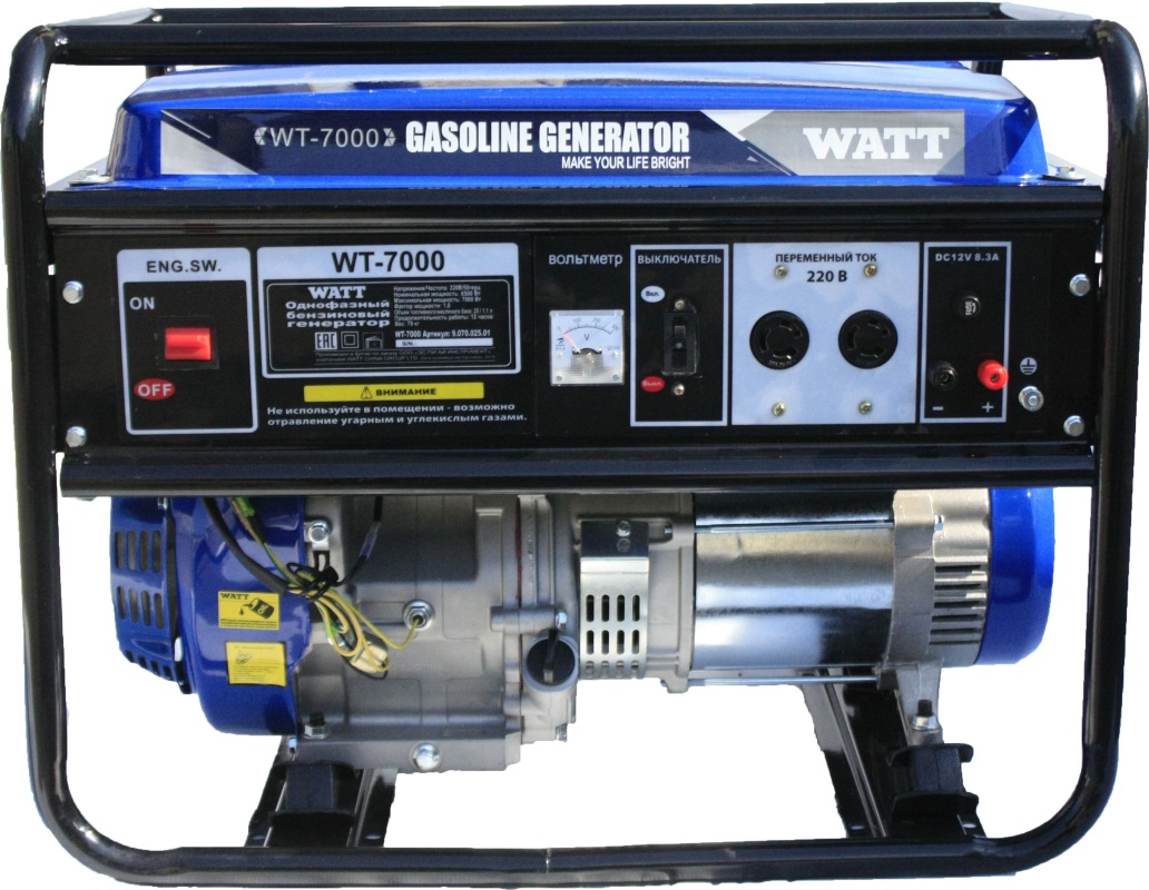 Бензогенератор WATT WT-7000