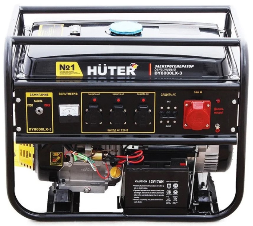 Бензогенератор Huter DY8000LX-3