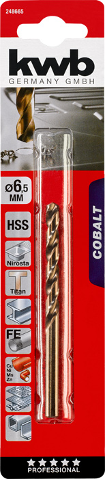 Сверло по металлу, d=4.5 mm, HSS-Co, KWB