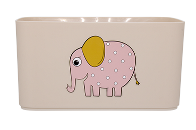 Корзина для детских игрушек Honey Animals 2,4 л (пудра, слон)