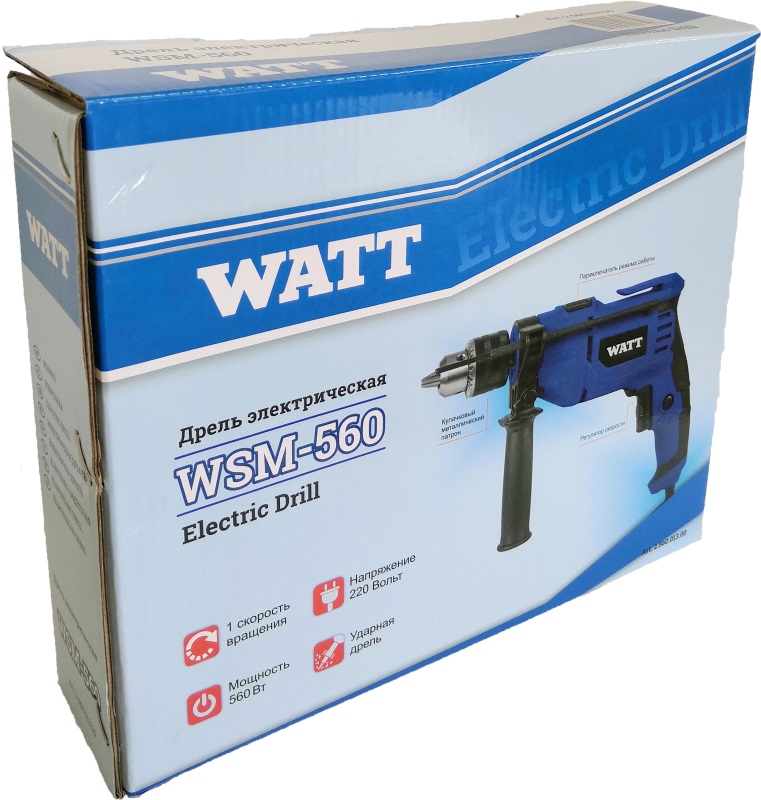 Дрель WATT WSM-560