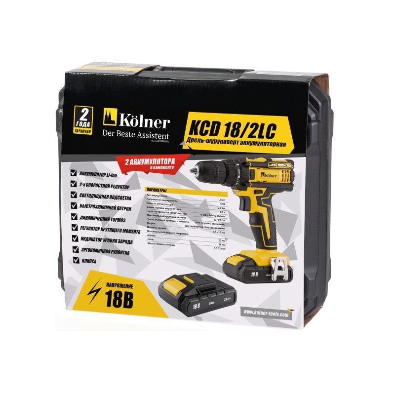 Шуруповерт Kolner KCD 18/2LC