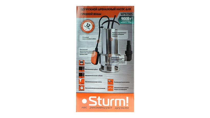 Насос погружной дренажный Sturm! WP9790S