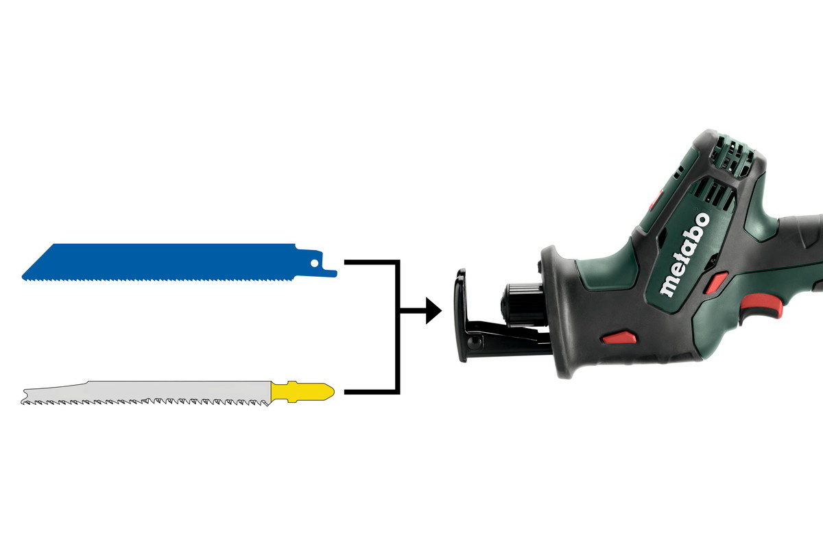 Пила сабельная аккумуляторная Metabo SSE 18 LTX Compact