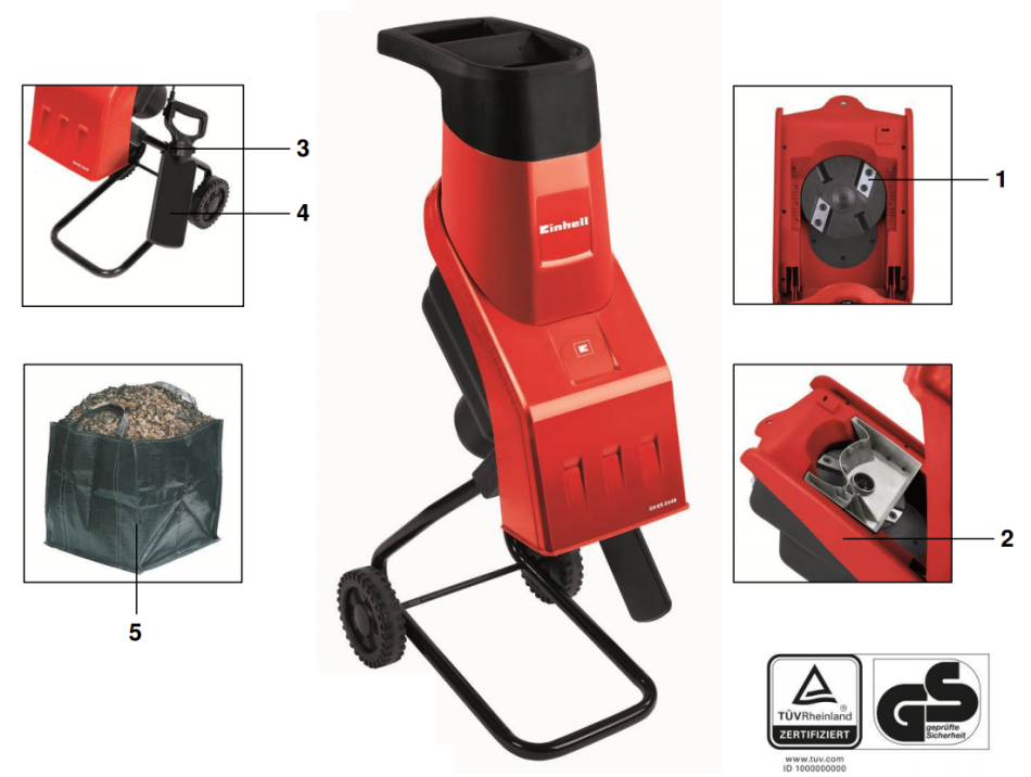 Садовый измельчитель Einhell GH-KS 2440