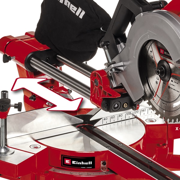 Пила торцовочная с протяжкой аккумуляторная Einhell PXC TE-SM 36/210 Li - Solo