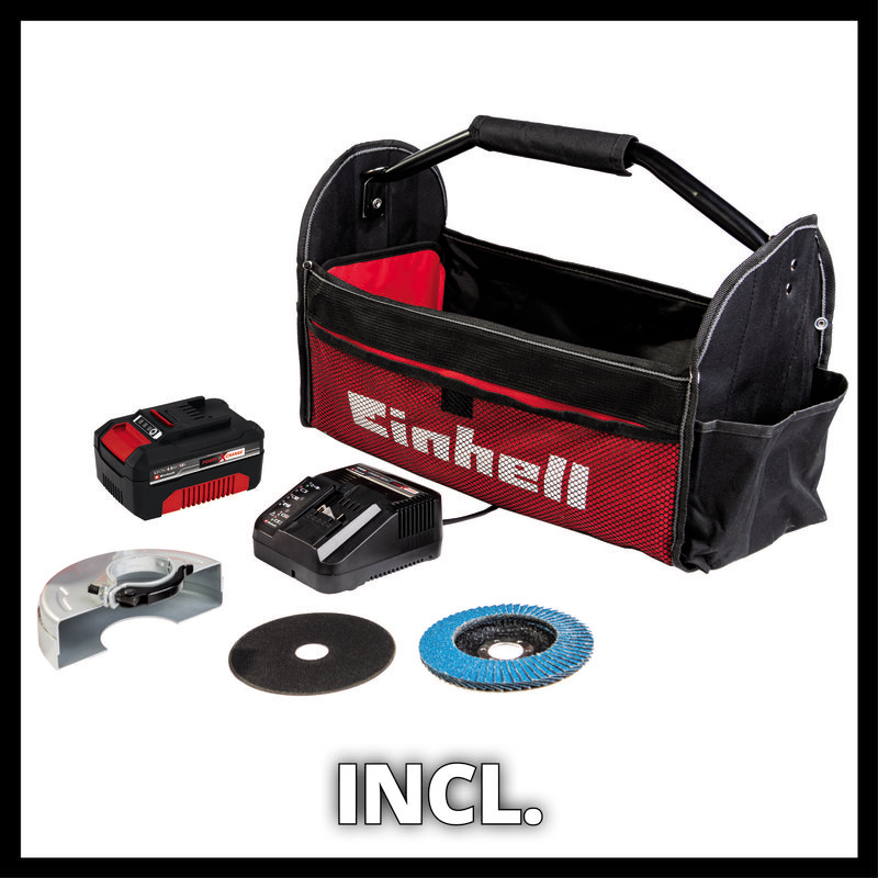 Углошлифмашина аккумуляторная Einhell TE-AG 18/115 Li