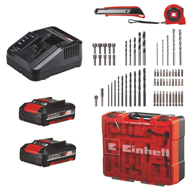 Шуруповерт Einhell TE-CD 18/40 Li-i (2×2,0 Ah)