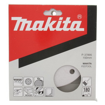 Шлифлист 150 мм, круг, K180, 10 шт, Makita