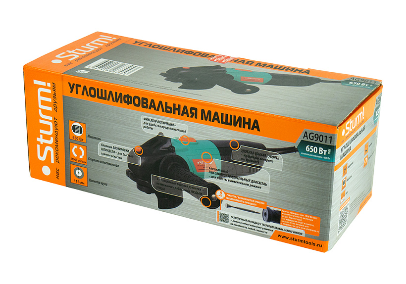 Углошлифмашина Sturm! AG9011