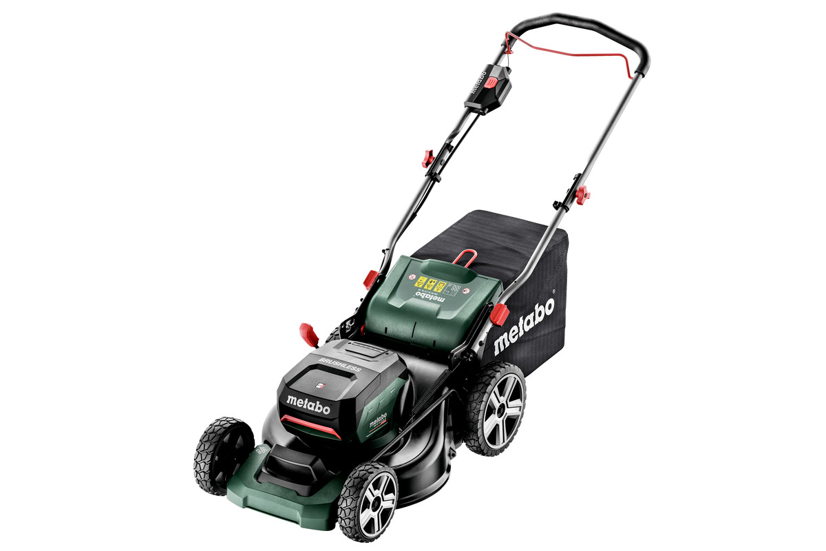 Газонокосилка аккумуляторная Metabo RM 36-18 LTX BL 46 + 2×5.2 Ah + З/У