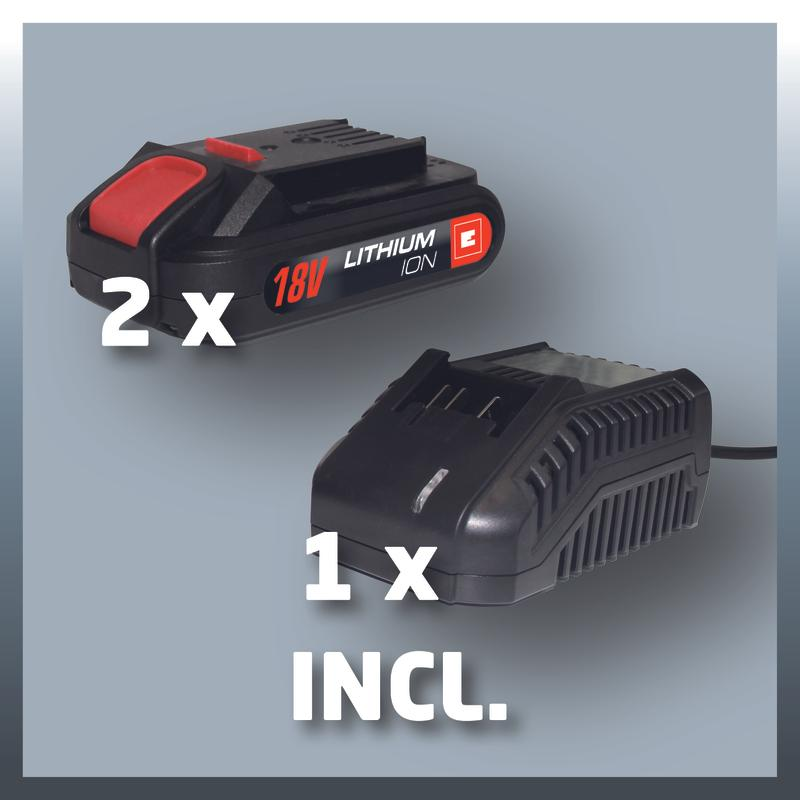 Шуруповерт Einhell TC-CD 18-2 Li-i (2×1,5Ah)