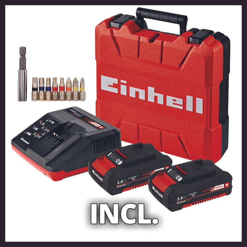 Шуруповерт Einhell TE-CD 18/40 Li (2×2,0 Ah)