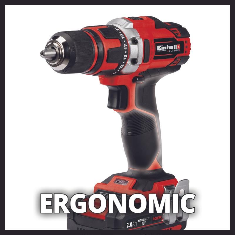 Шуруповерт Einhell TE-CD 18/40 Li (2×2,0 Ah)