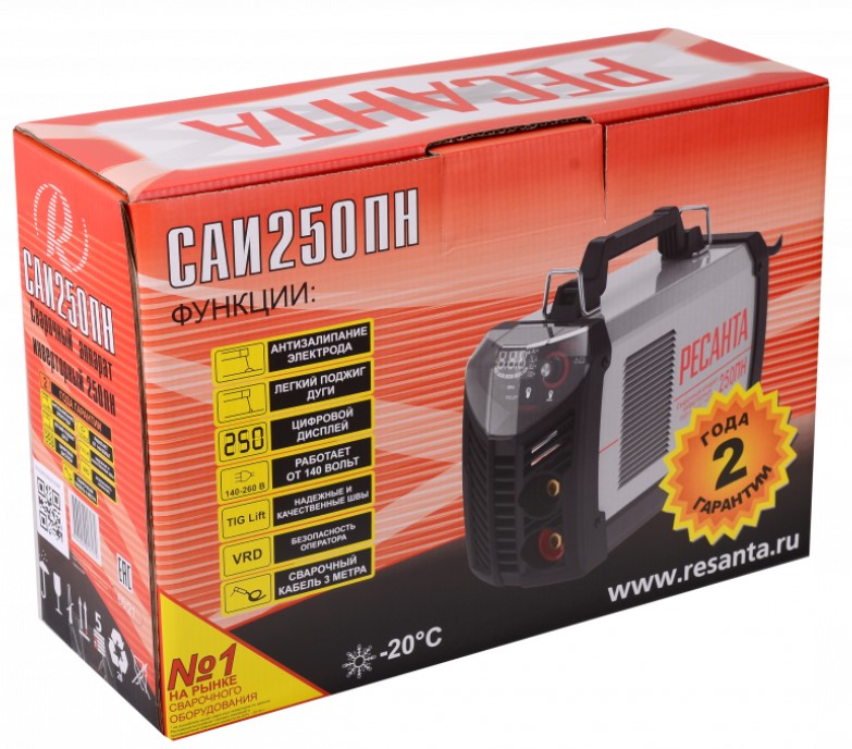 Сварочный инвертор Ресанта САИ-250ПН