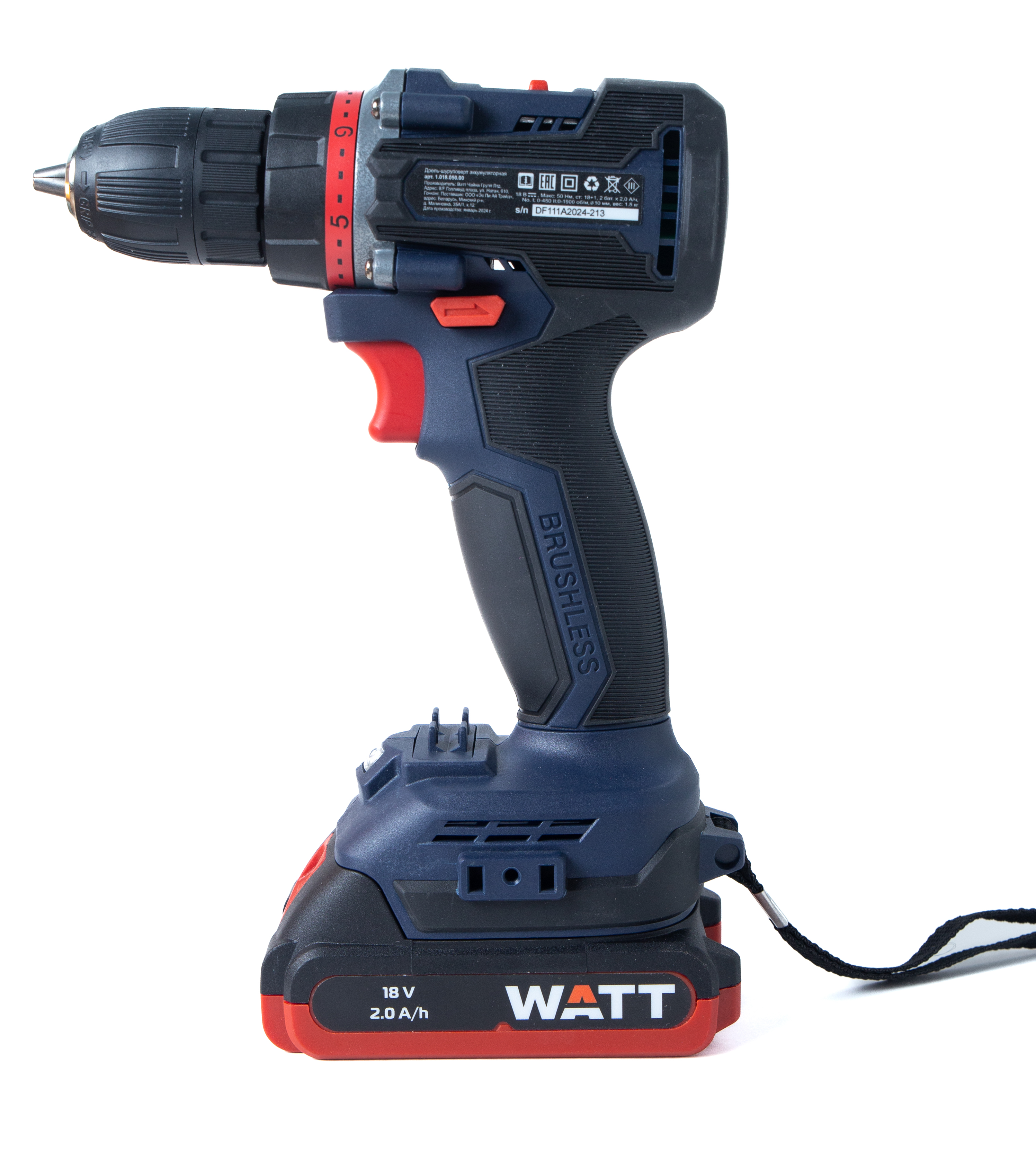 Шуруповерт WATT WAS-18 Li-2BL (артикул 1.018.050.00)